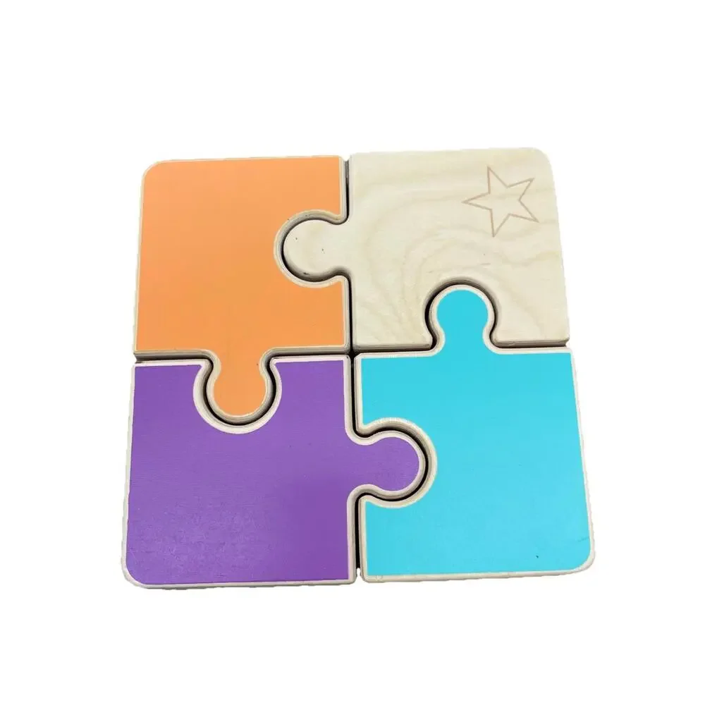 Lovevery Large‎ Chunky Wooden Jigsaw Puzzle Montessori Toddler 6.5” H87